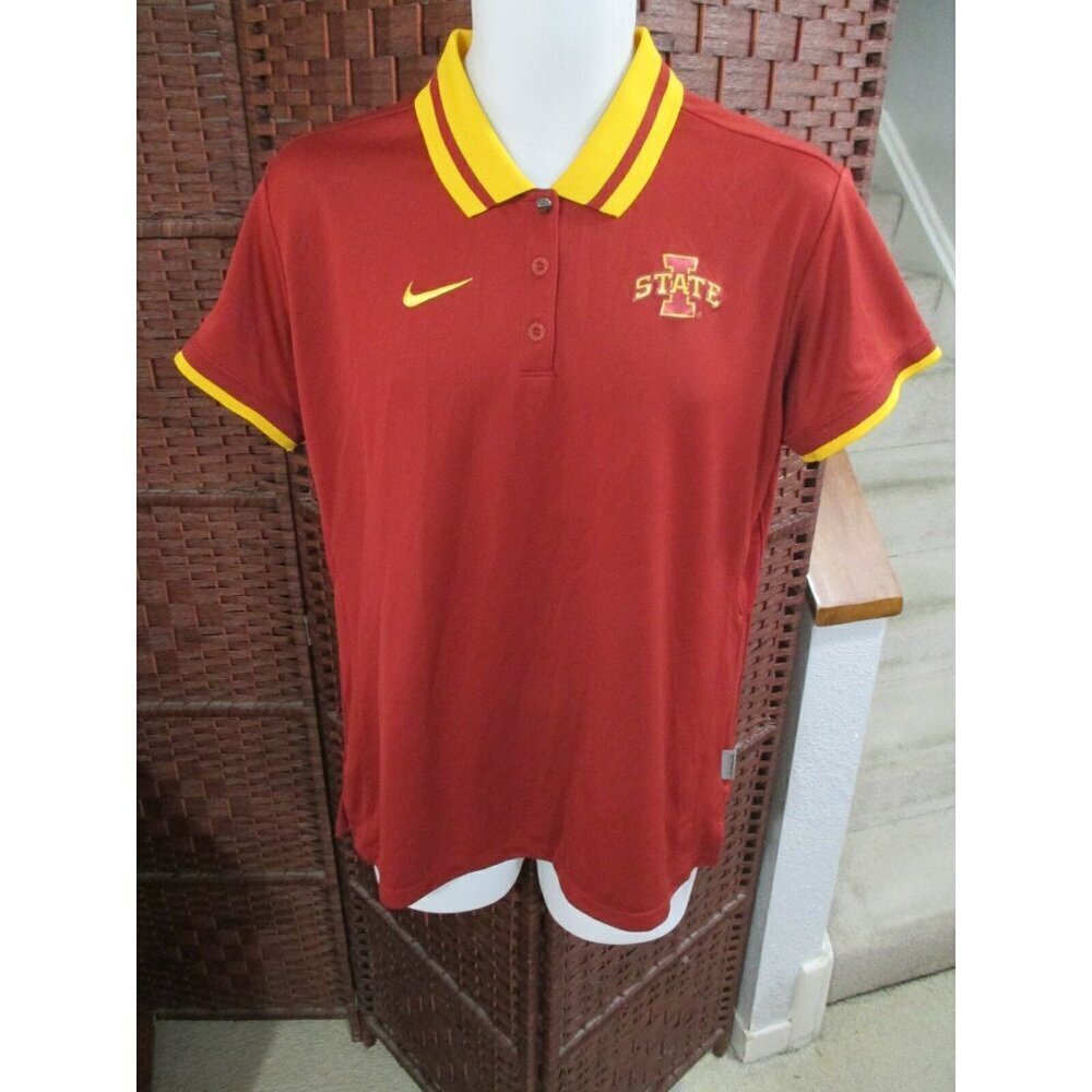 Women's Nike Dri-Fit Iowa State Cyclones Polo Shirt Size XL NCAA Top Athletics